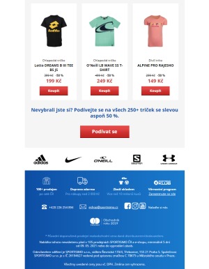 akční leták Sportisimo 9.5.2021-14.5.2021