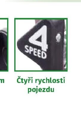 Čtyři rychlosti pojezdu