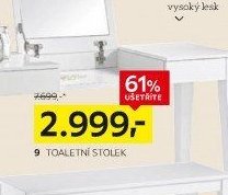 toaletní stolek