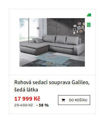 Rohová sedací souprava Galileo, šedá látka - ASKO akcniletaky.com