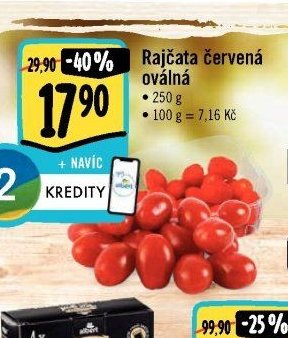 Rajčata červená oválná