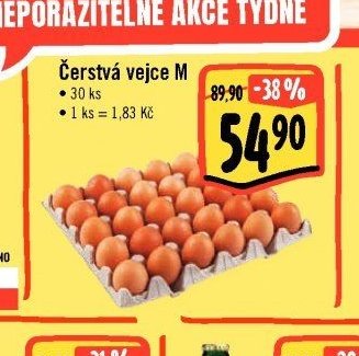 Čerstvá vejce M