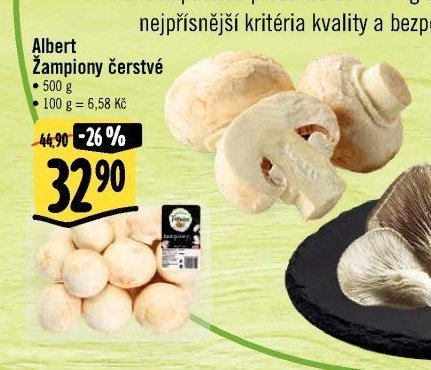 Albert Žampiony čerstvé