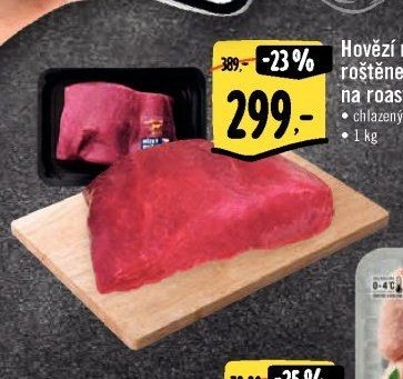 Hovězí nízký roštěnec na roastbeef