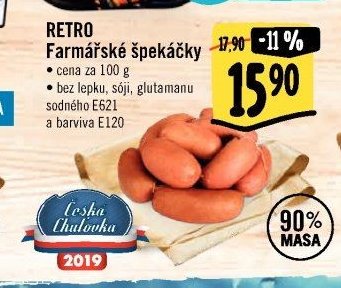 RETRO Farmářské špekáčky