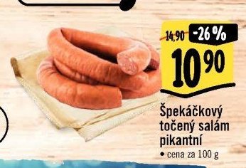 Špekáčkový točený salám pikantní