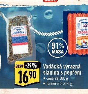Vodácká výrazná slanina s pepřem