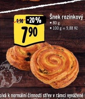 Šnek rozinkový