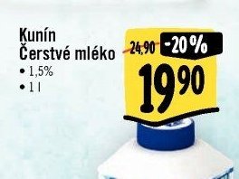 Kunín Čerstvé mléko