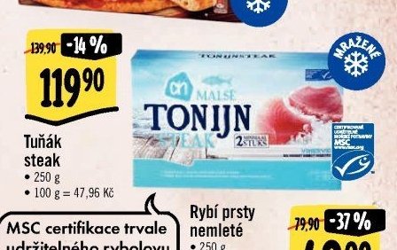 Tuňák steak