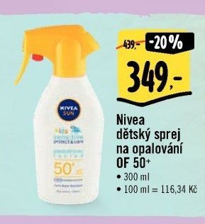Nivea dětský sprej na opalování OF 50+