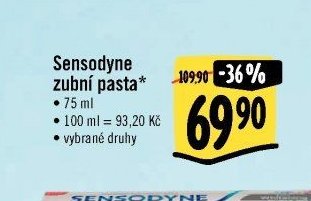 Sensodyne zubní pasta