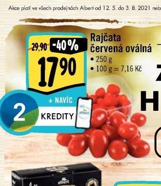 Rajčata červená oválná