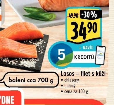 Losos - filet s kůží