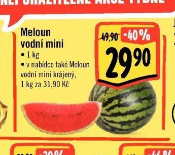 Meloun vodní mini