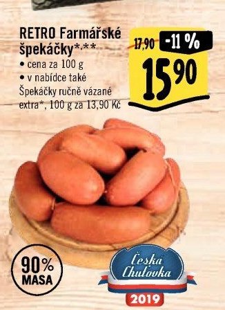 RETRO Farmářské špekáčky