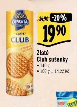 Zlaté Club sušenky