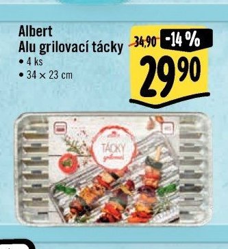 Albert Alu grilovací tácky