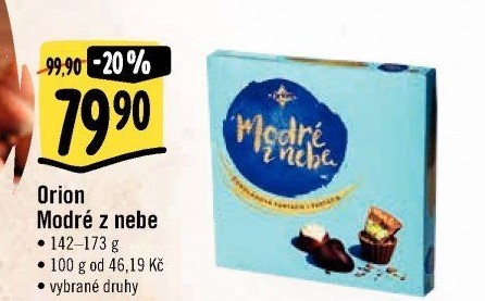 Bonboniéra Modré z nebe Orion