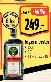 Bylinný likér Jägermeister