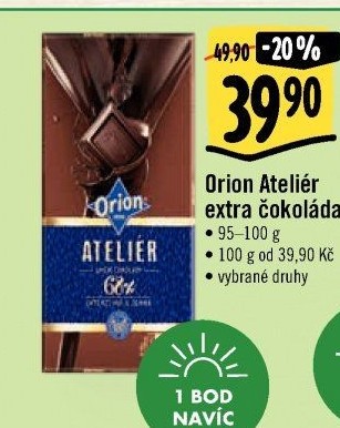 Čokoláda Ateliér Orion