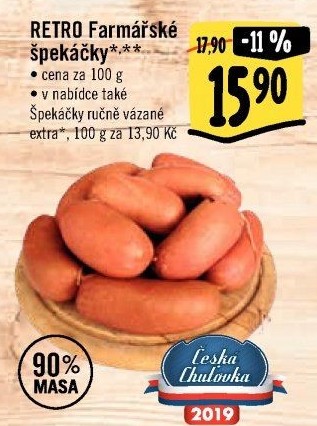 Farmářské špekáčky Albert Retro