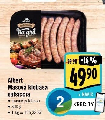 Klobásy Salsiccia Od řezníka na gril Albert