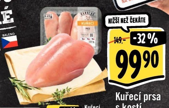 Kuřecí prsa s kostí Albert