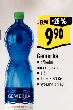 Minerální voda Gemerka