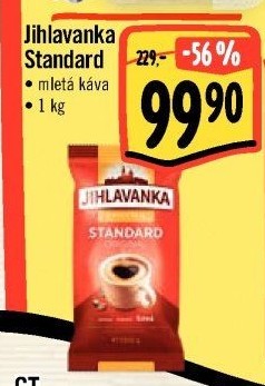 Mletá káva Standard Jihlavanka