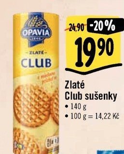 Sušenky Zlaté Club Opavia