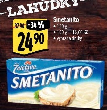Sýr tavený Smetanito Želetava