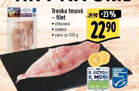 Treska tmavá filety Albert