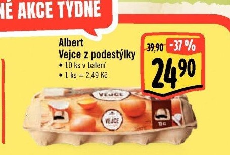 Vejce z podestýlky Albert