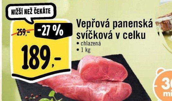Vepřová panenská svíčková