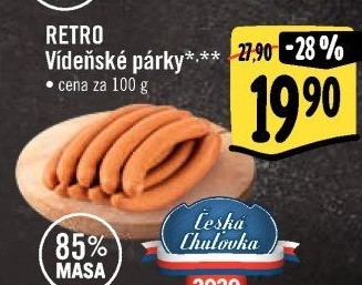 Vídeňské párky Albert Retro