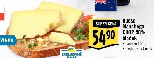 Sýr Manchego Queso CHOP 50%