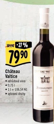 Vína Chateau Valtice