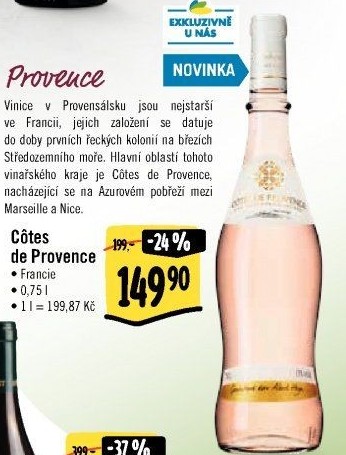 Vína Cotes de Provence
