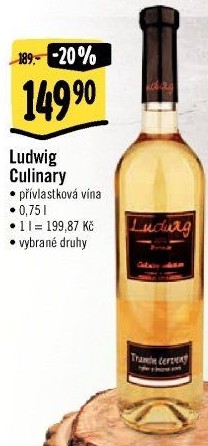 Vína Culinary Collection Vinařství Ludwig - výběr z hroznů