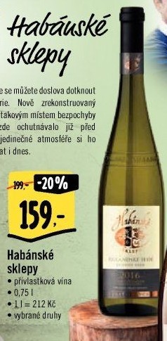 Vína Habánské sklepy - přívlastková