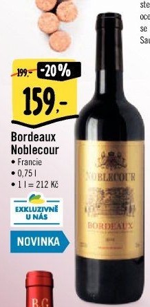 Víno Bordeaux Noblecour