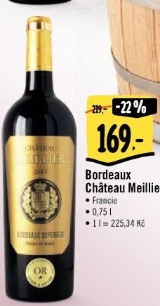 Víno Bordeaux Superieur Chateau Meillier