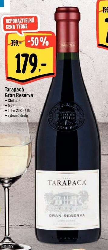 Víno Gran Reserva Viňa Tarapaca