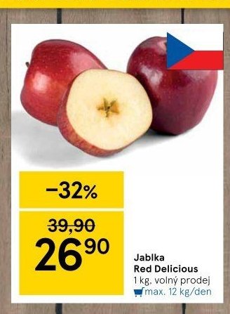 Jablka Red Delicious