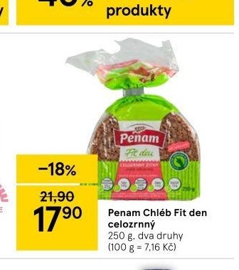 Penam Chléb Fit den celozrnný