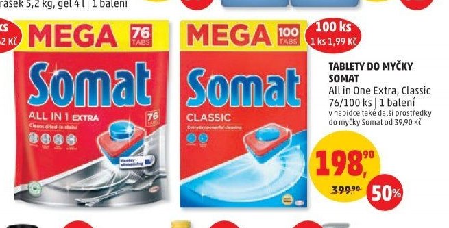TABLETY DO MYČKY SOMAT