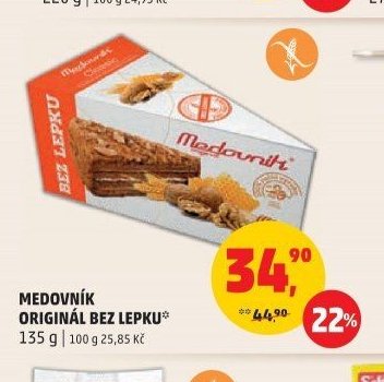 Medovník originál bez lepku