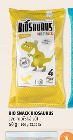BIO SNACK BIOSAURUS sýr, mořská sůl