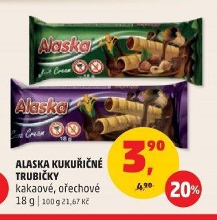 ALASKA KUKUŘIČNÉ TRUBIČKY kakaové, ořechové
